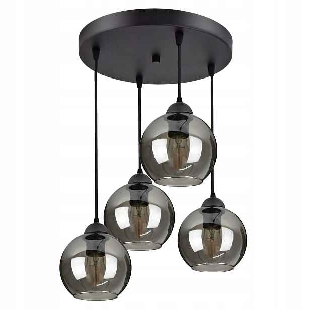 Skleněná závěsná stropní lampa Led koule