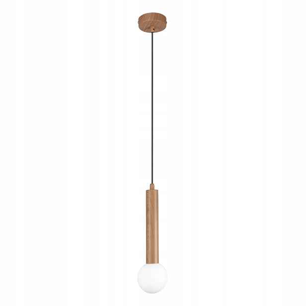 Italux závěsná lampa Filano dřevo světlé bílé stínidlo 1xG9 5W IP20