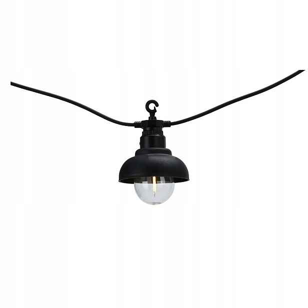 Led Zahradní Girlanda 7,5 m, 10 světelných žárovek na balkon, terasu a okno