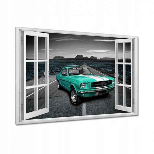 Obrazy 120x80 Tyrkysové auto Ford