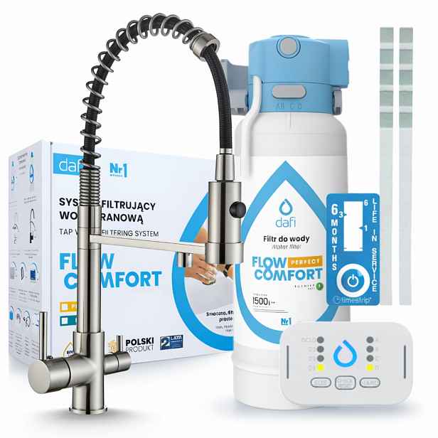 Kuchyňský Filtrační Kohoutek A Filtr Pod Dřez Dafi Flow Comfort D-1