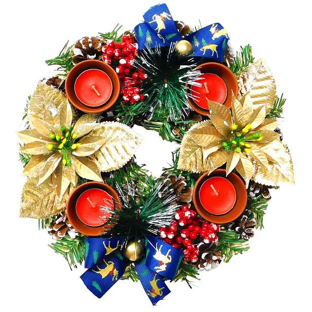 PROHOME - Věnec adventní dekorační 27cm