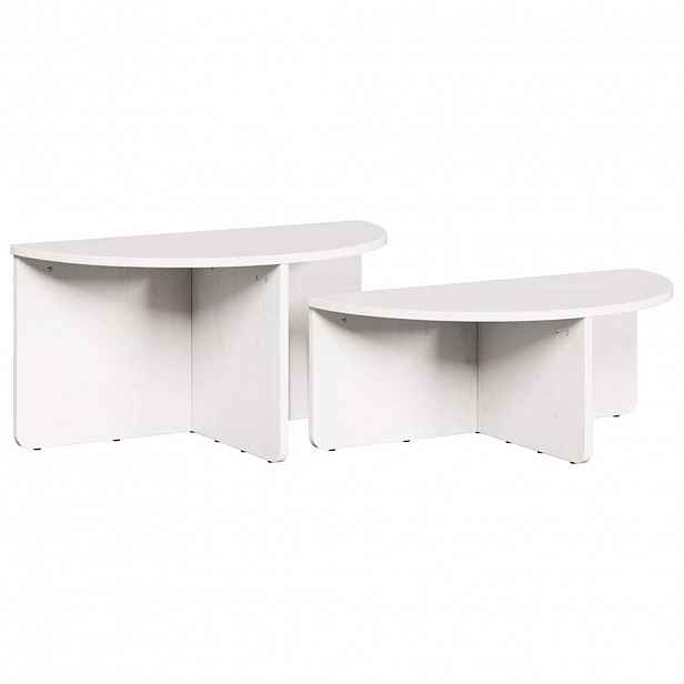 vidaXL Konferenční stolek 2 ks Bílá 79 x 39,5 x 40 cm