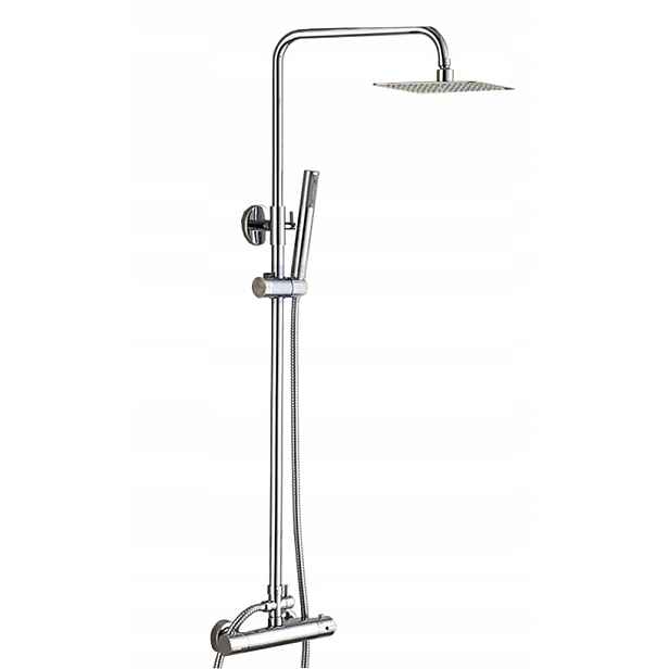 Sprchový Set Dešťová Sprcha Termostat Chrom