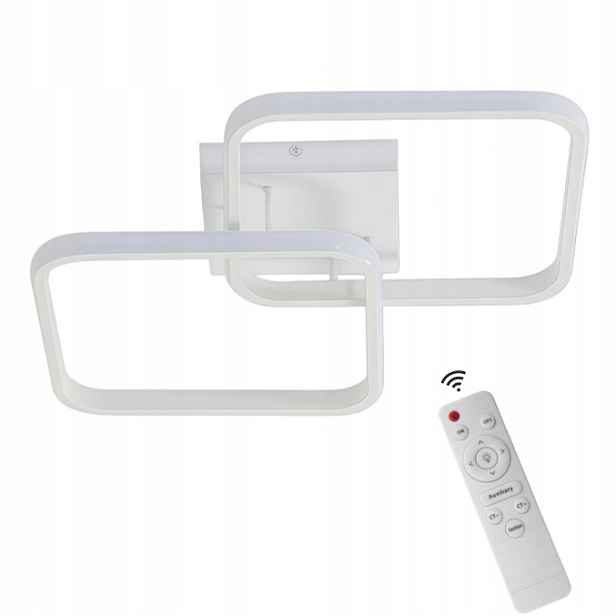 Stropní Svítidlo Stropní Svítidlo Led Čtverec Lustr Bílá Moderní S Dálkovým Ovládáním 50 W