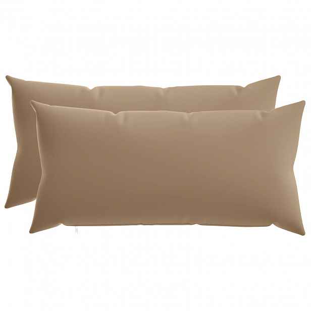 vidaXL Povlak na polštář 2 ks HEERLEN Taupe 40 x 80 cm Polyester