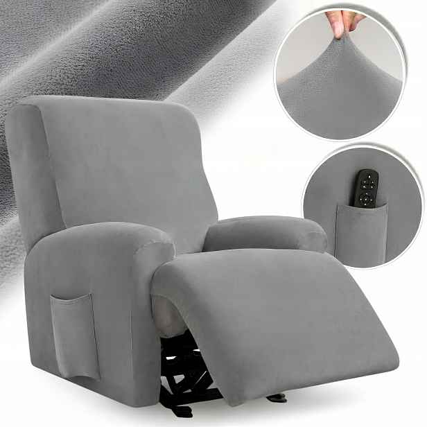 Potah Na Rozkládací Křeslo Relax Odpočinkový Velur Elastický Oeko Tex