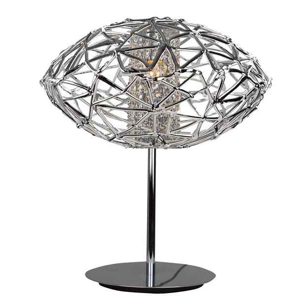 Dekorativní chromová stolní lampa Cosmo