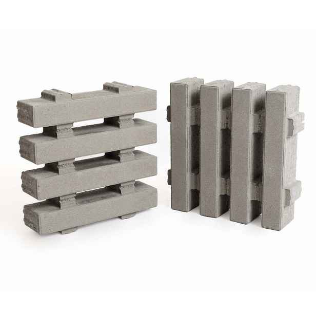 Dlažba betonová Liapor Rainstone šedá 400×400×100 mm