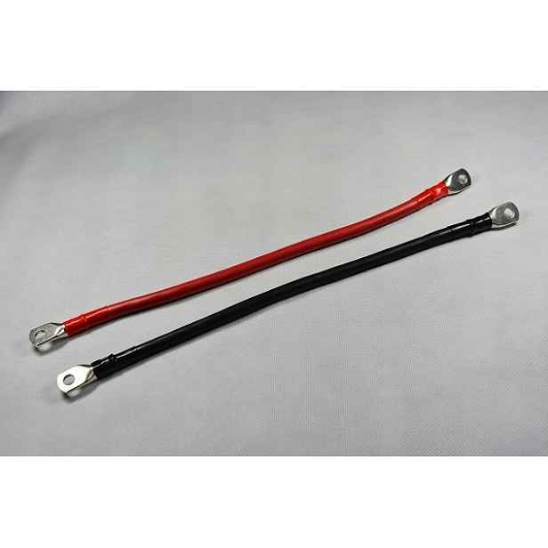 Kabel pro propojení akumulátoru 2 ks 100 cm M8 35 mm2 1 m gelový Agm kabel