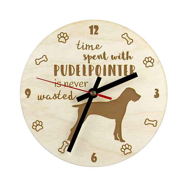 Pudelpointer gravírovaný časovač se psem, průměr 30 cm, jméno psa