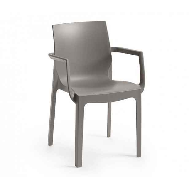 Rojaplast 91059 Křeslo EMMA ARMCHAIR- šedá