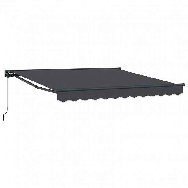 vidaXL Rám markýzy Antracitová 350 x 250 cm