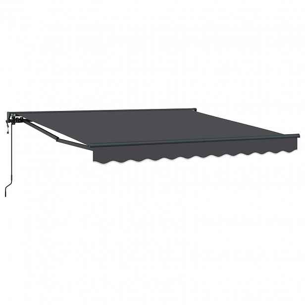 vidaXL Rám markýzy Antracitová 350 x 250 cm