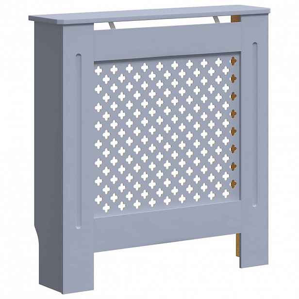 vidaXL Kryt na radiátor MDF šedý 78 cm