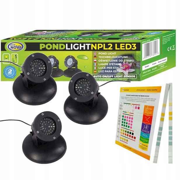 Aqua Nova NPL2-LED3 Led Osvětlení 3 Ks Do Očka Senzor Soumraku