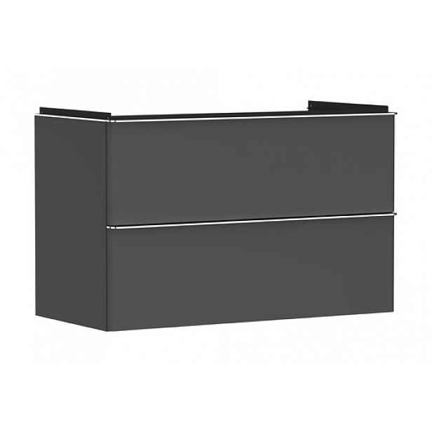 Skříňka pod umyvadlo bez umyvadla Hansgrohe Xelu Q 98x62,5x47,5 cm šedá matná 54032000