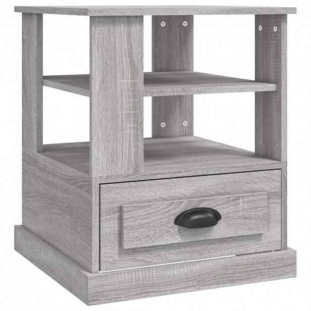 vidaXL Odkládací stolek šedý sonoma 50 x 50 x 60 cm kompozitní dřevo