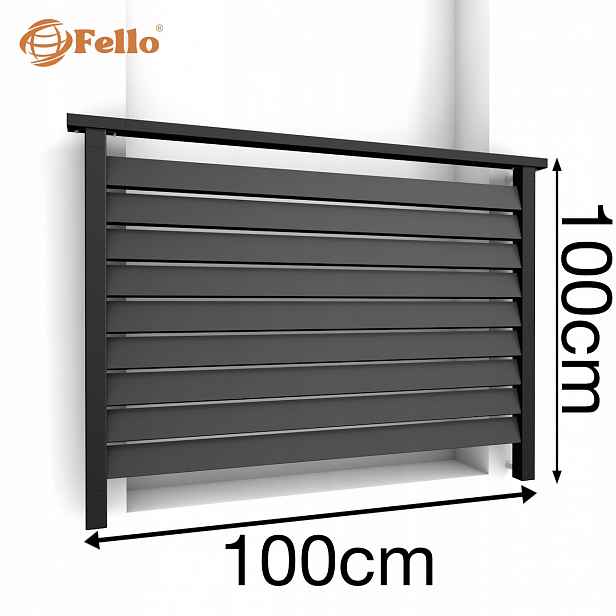 Fender Francouzský balkon 100 cm Balustrada Ral