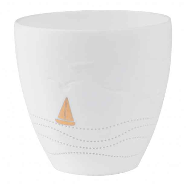 Räder Bílý porcelánový svícen LIGHT BOAT