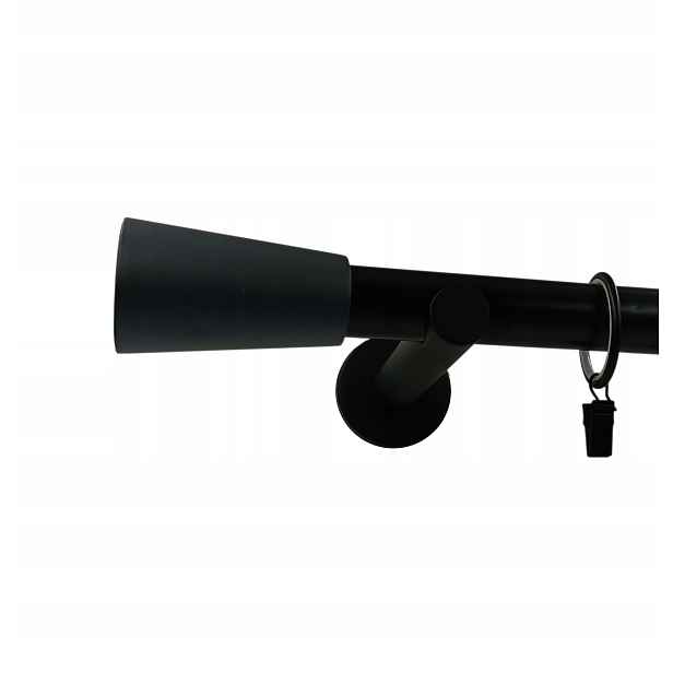 Garnýž Černý Mat fi25mm Moderní 120cm Válec