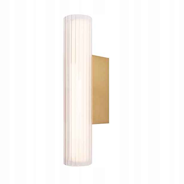 Nástěnné Led svítidlo zlaté podlouhlé 31 cm koupelnové 3000K Maxlight