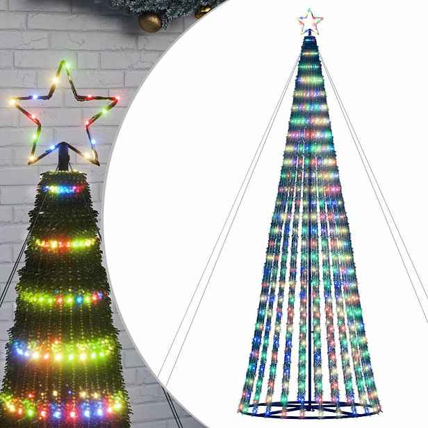 vidaXL LED vánoční stromek 1028 barevných LED diod 403 cm