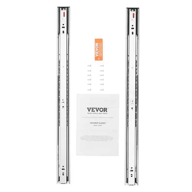 Vodítka do zásuvek 60 cm s tlumením dovírání kuličkový zámek, 10 párů nábytku