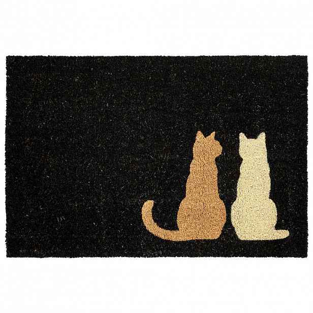 Beliani ROHOŽKA Černá 60/90 cm Katze Kokosová vlákna Napalit