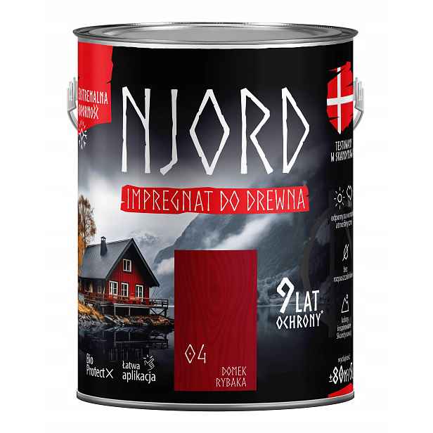 Njord Ochranná A Dekorativní Impregnace Na Dřevo 5 L Rybářský Domek