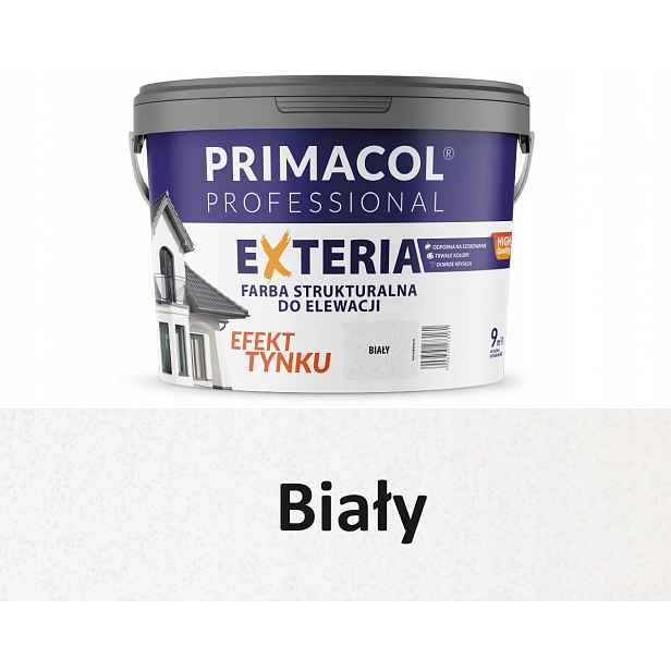 Primacol Struktural Barva Barva Exteria 9L Bílá