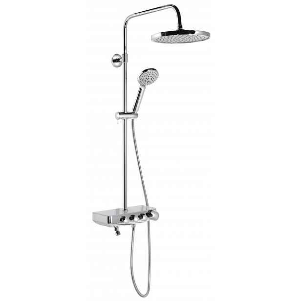 Aqualine Farrao - Sprchový set s baterií, průměr 25 cm, 3 proudy, chrom SL450