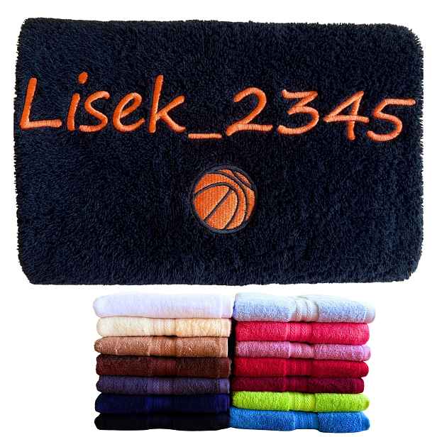 Dárek pro fanouška basketbalového basketbalisty, malého 18. ročníku, ručník v koši