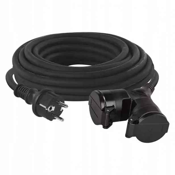 Emos kabel 230V prodlužovací 25m/2Z guma 3*1,5mm IP44 P0604
