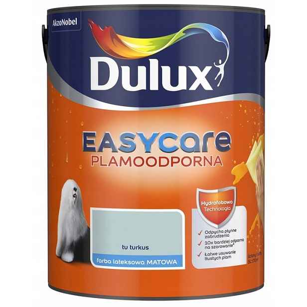 Dulux Easy Care Barva Odolná Proti Skvrnám Tu Tyrkysová 5L