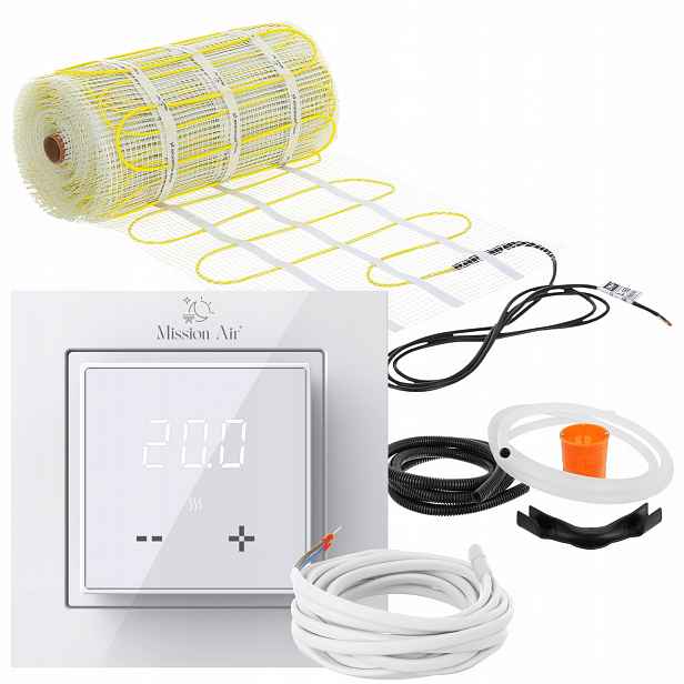 Komplet podlahového vytápění podlahy vyhřívací podložka 160 W/m² 9 m²