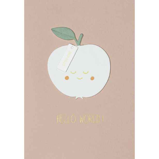 Räder Papírové přání k narození dítěte HELLO WORLD