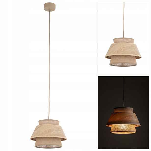 Závěsná lampa béžová Kalum, nastavitelná, vysoká, moderní design Tk Lighting