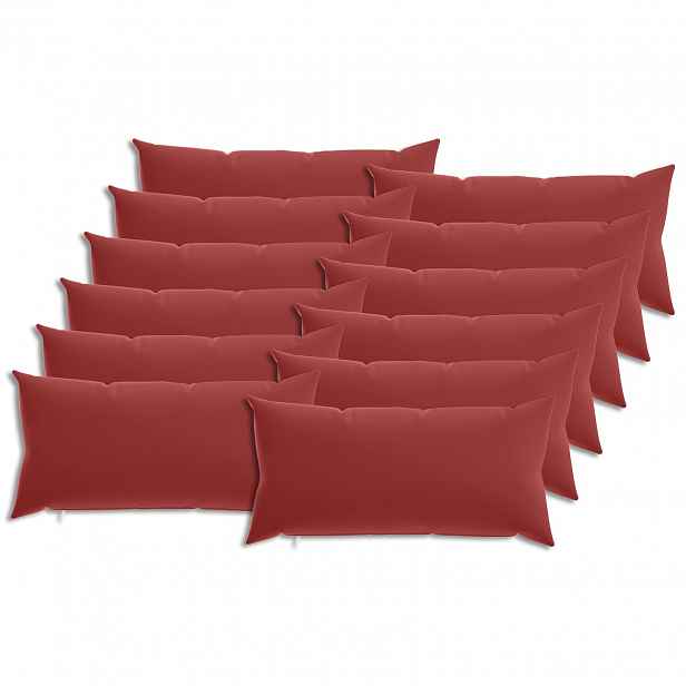 vidaXL Povlak na polštář 12 pcs HEERLEN Víno Červené 40 x 80 cm
