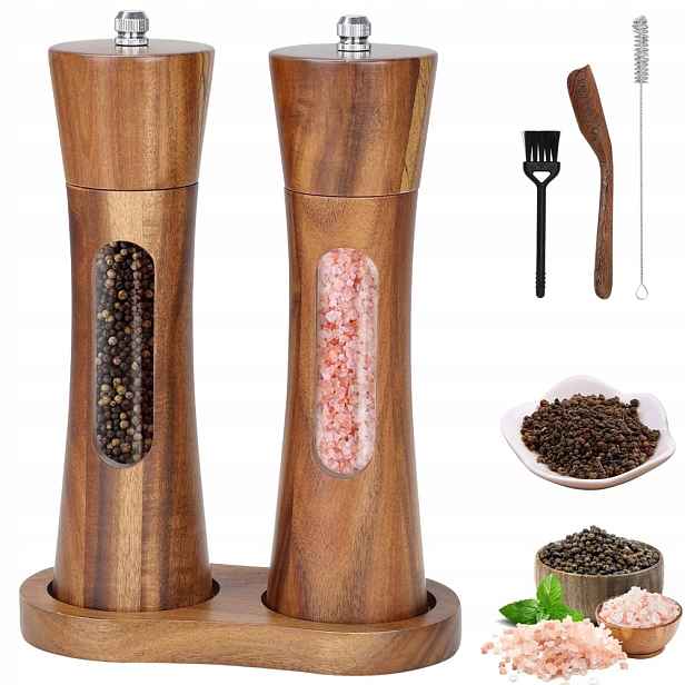 2 X Mlýnek Na Pepř, Sůl, Mletí Koření, Mlýnek, Sada Mlýnků, Koření