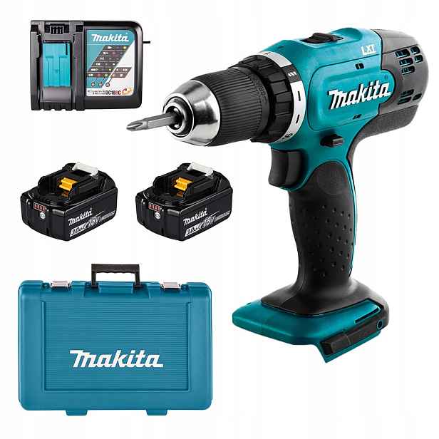 Aku Vrtačka Makita DDF453RFE Lxt 18V 42Nm 2 rychlosti 2x3Ah kufr