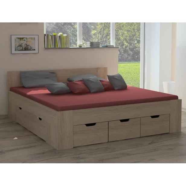 Postel Astral 140x200 cm, dub sonoma