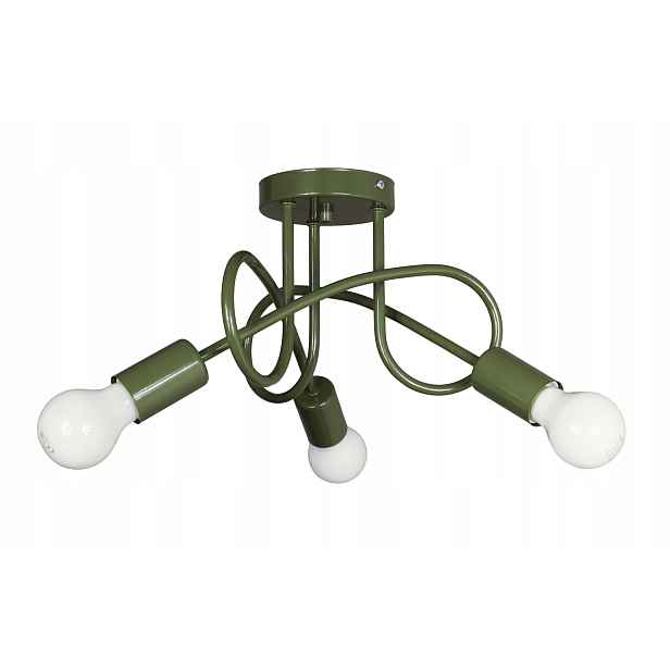 Stropní svítidlo Edison khaki závěsná lustrová stropní lampa do loftového obývacího pokoje