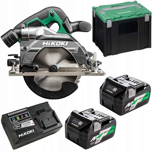 Akumulátorová kotoučová pila 190 mm 36 V Multivolt 2x2,5 Ah HiKOKI C3607DB Wrz