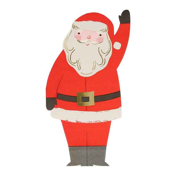 Papírové ubrousky v sadě 16 ks Jolly Christmas – Meri Meri