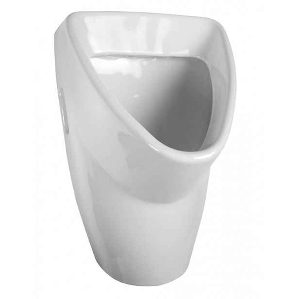 Sanela - Pisoár LIVO s radarovým splachovačem, bateriové napájení 6 V, Bluetooth, bílá SLP 31RB