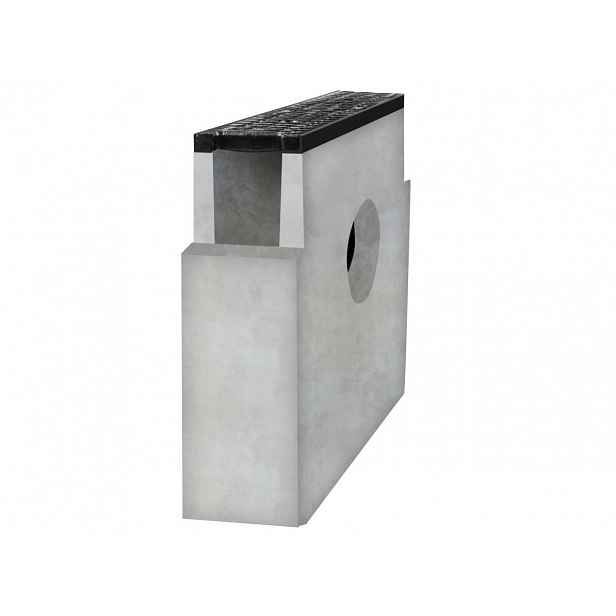 Gutta Betonová vpusť C250 s litinovou mříží, 333 x 145 x 450 mm