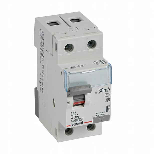 Vypínač růžový P302 25A/30mA Ac TX3
