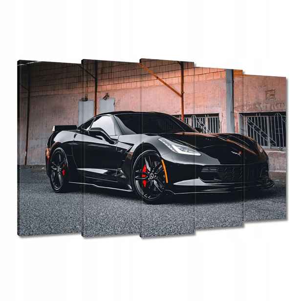 Obrazy 150x95 Černý sportovní automobil