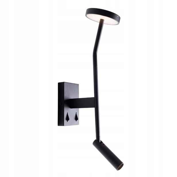 Maxlight nástěnná lampa industriální nastavitelná černá Led 9W Ibiza W0349